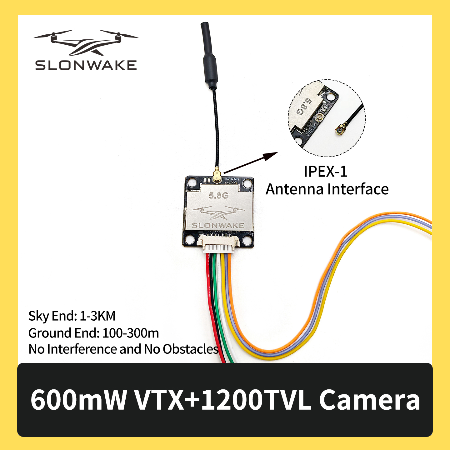 SLONWAKE 5.8G 600mW 7-24V FPV  - Fpv Drone Vtx incelemesi ve fiyatı