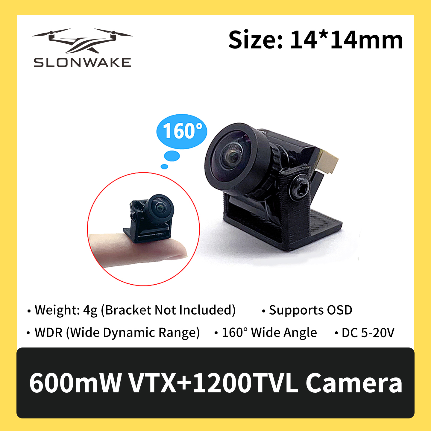 SLONWAKE 5.8G 600mW 7-24V FPV  - Fpv Drone Vtx incelemesi ve fiyatı