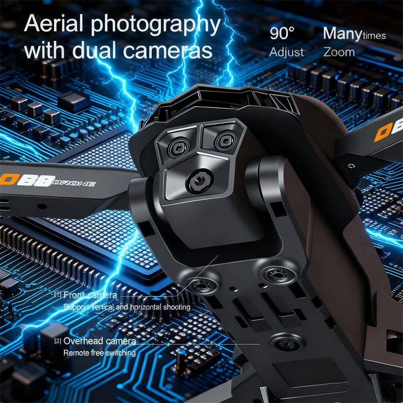 Lenovo D88 Drone 8K Aerial HD  - Fpv Drone Charger incelemesi ve fiyatı