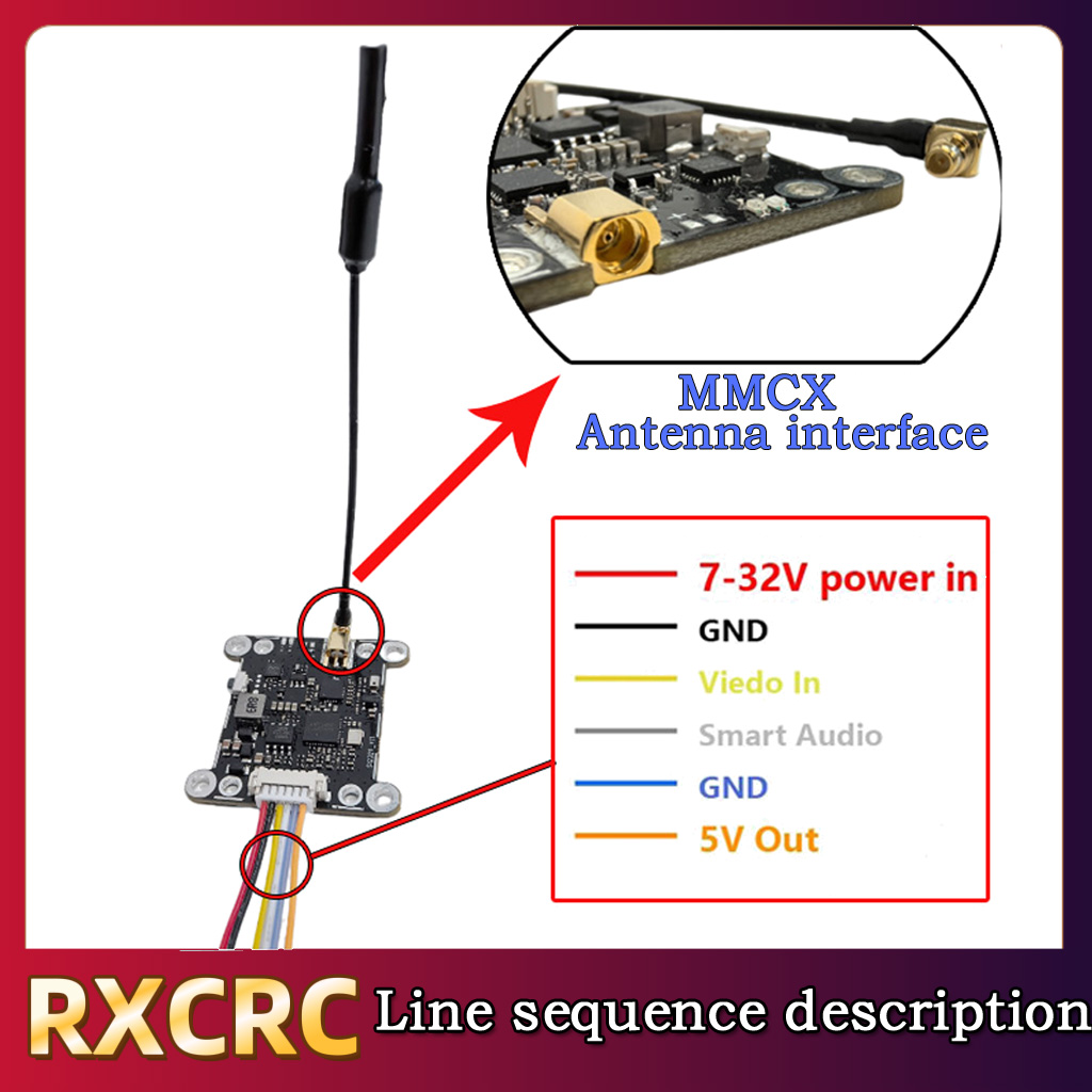 RXCRC 5.8G Module 48CH 1.6W VT - Fpv Drone Vtx incelemesi ve fiyatı