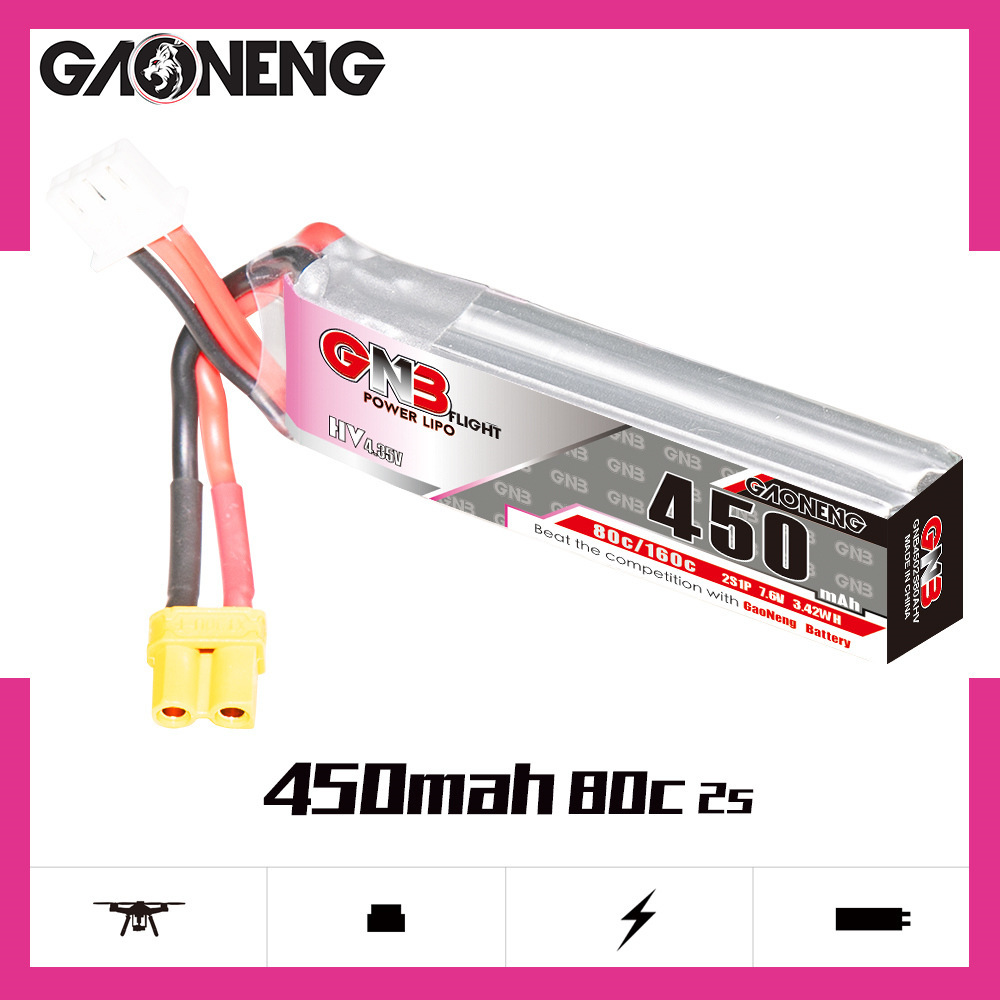 GNB LiPo Battery HV 2S 7.6V 45 - Fpv Drone Battery incelemesi ve fiyatı