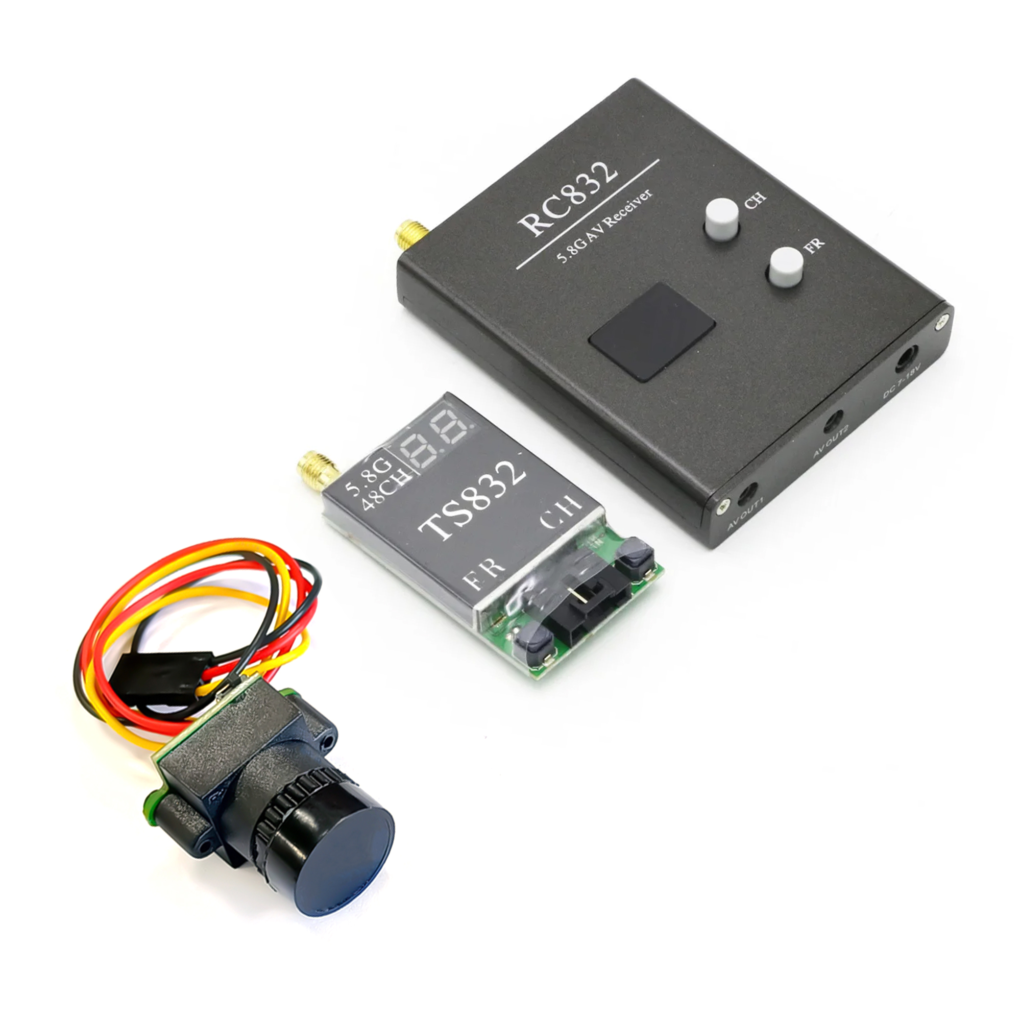 TS832 Receiver +RC832 +1000TVL - Fpv Drone Antenna incelemesi ve fiyatı