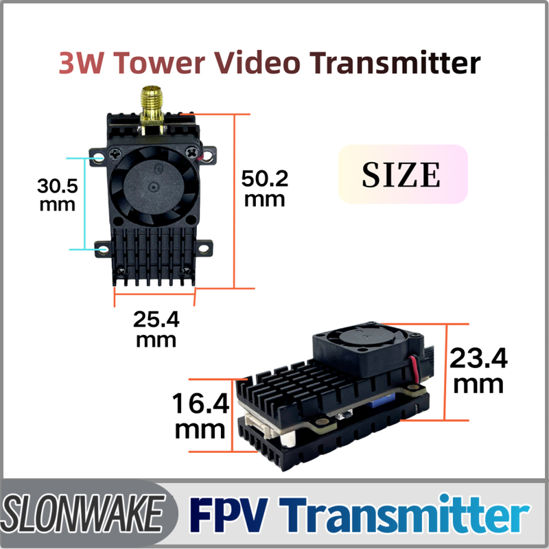 SLONWAKE 5.8G 3000mW Simulatio - Fpv Drone Vtx incelemesi ve fiyatı