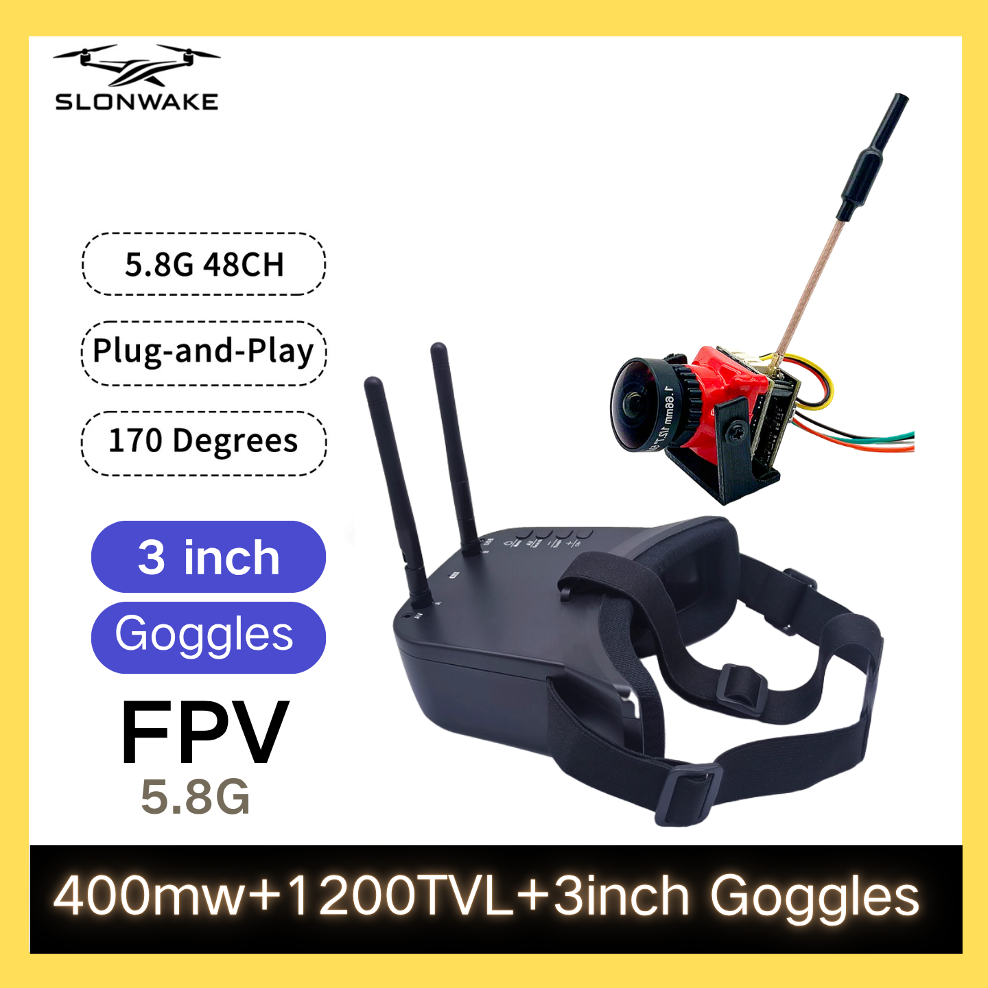 SLONWAKE 5.8G 48CH FPV 400mw V - Fpv Drone Vtx incelemesi ve fiyatı