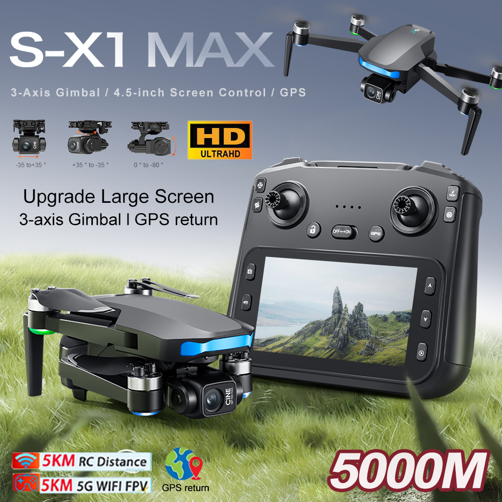 New S-X1 MAX Drone GPS 8K Prof - Fpv Drone Charger incelemesi ve fiyatı