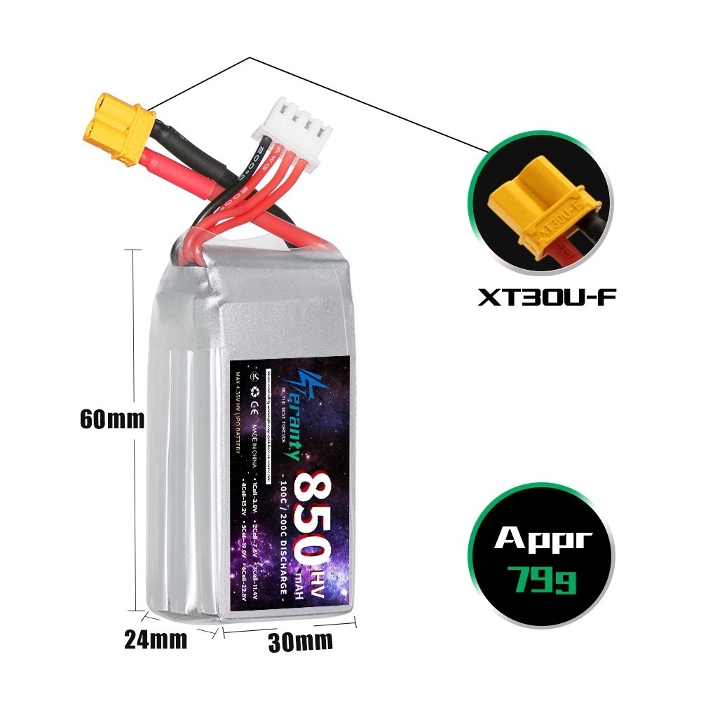 1/2/3PCS TERANTY 3S 11.4V Lipo - Fpv Drone Battery incelemesi ve fiyatı